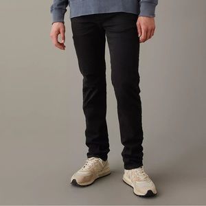 Black American Eagle Slim Straight Jeans 34x30